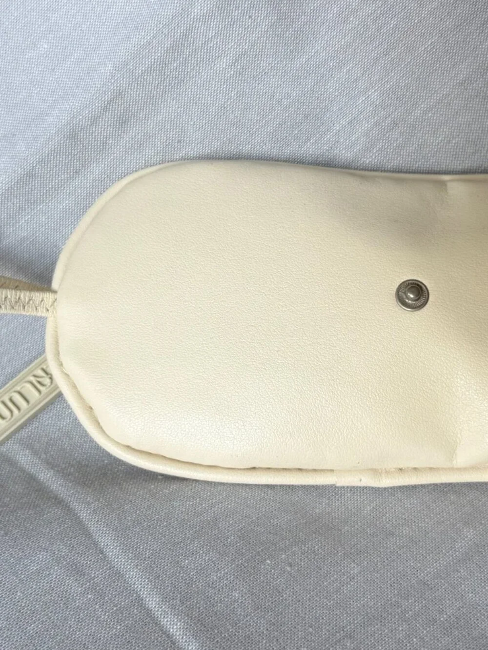 Alaluna Vintage Y2K Football Bag Black White Leather Made in Spain Rare